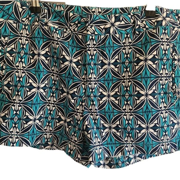 Stylus Blue Patterned Shorts  - Picture 1 of 5